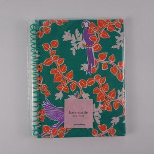 Kate Spade BIRD PARTY Green Spiral Notebook New